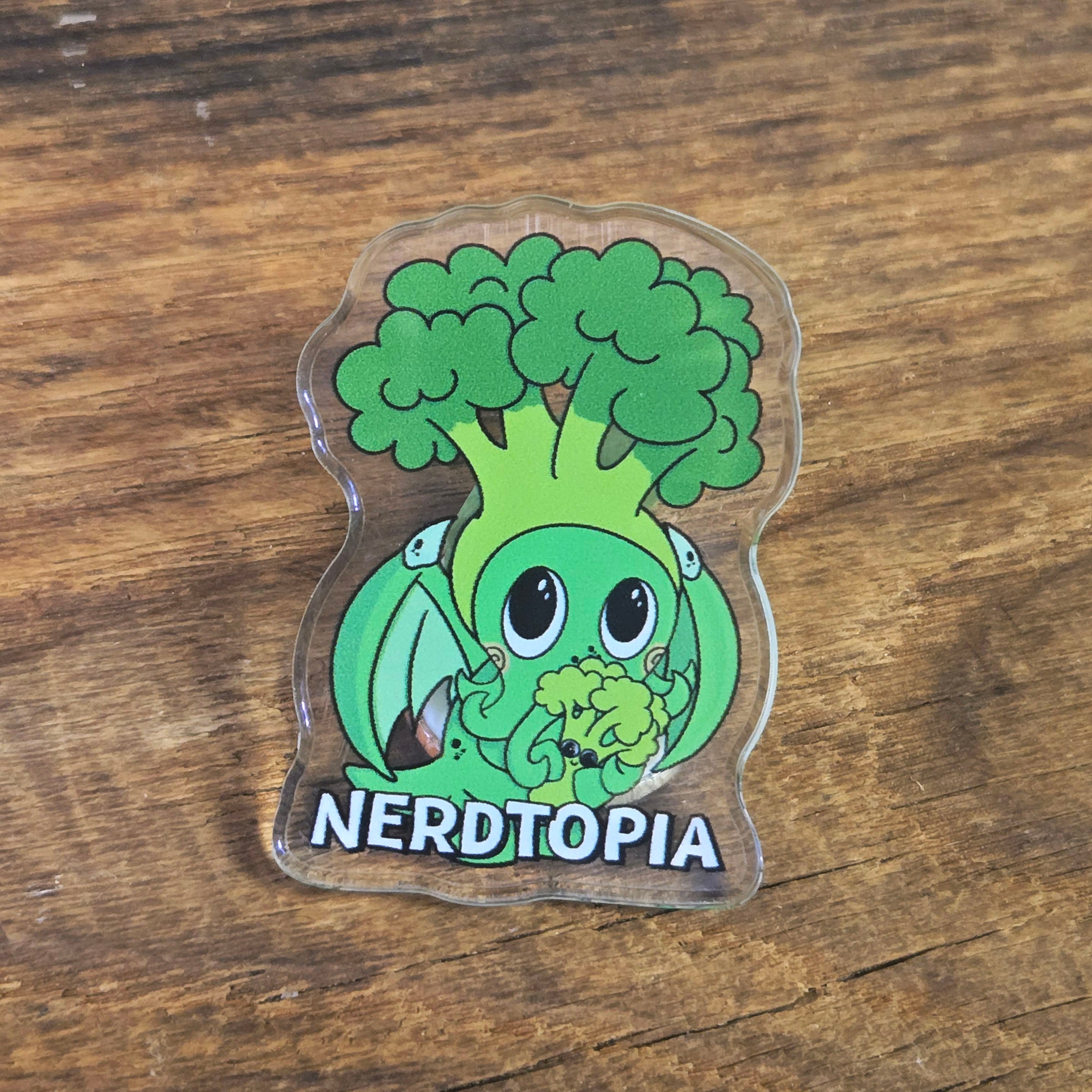 Nerdtopia Broccoli Acrylic Pin
