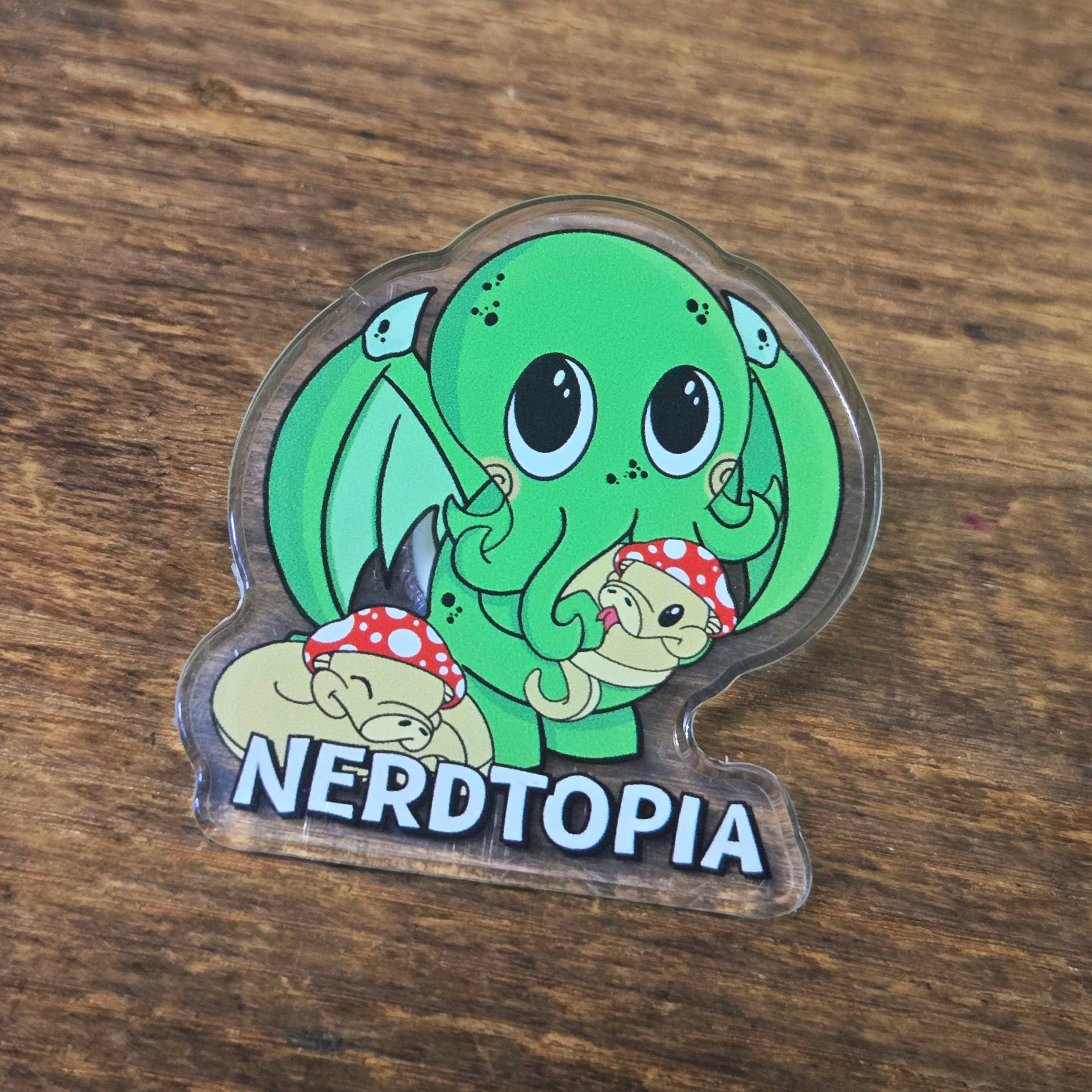 Nerdtopia Mold Adder Acrylic Pin