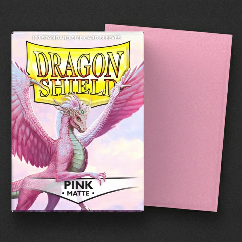Dragon Shield Pink 100 Matte Card Sleeves