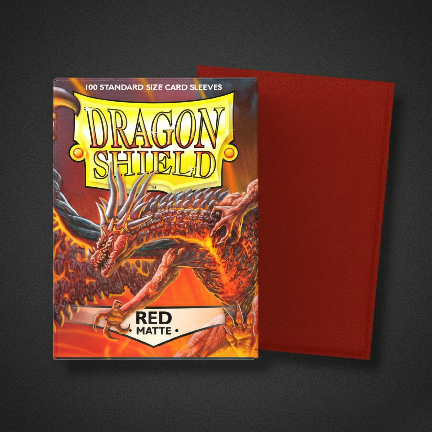 Dragon Shield Red 100 Matte Card Sleeves
