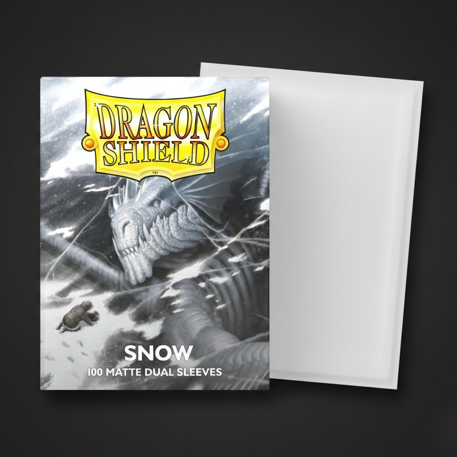 Dragon Shield Snow 100 Matte Dual Card Sleeves